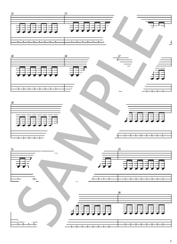 Give me (04 limited sazabys) / エレキベース 初級 - サンプル譜面 2/5