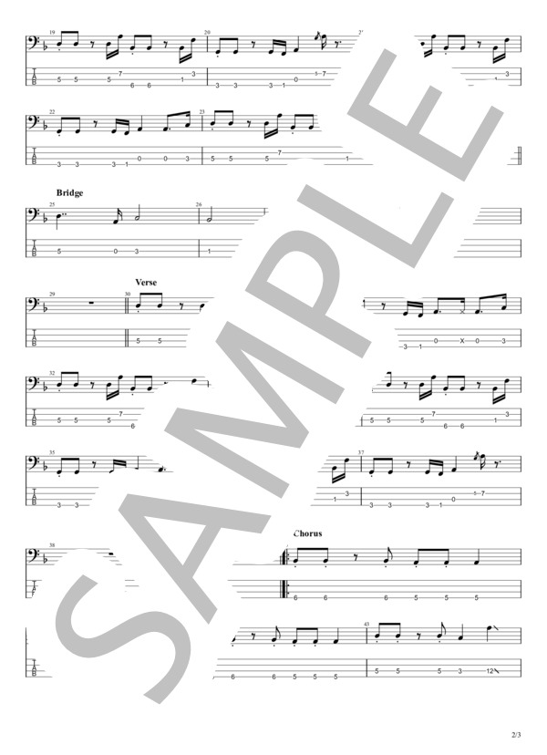 楽譜】不可幸力 / Vaundy (エレキベース / 初〜中級) - Piascore 楽譜