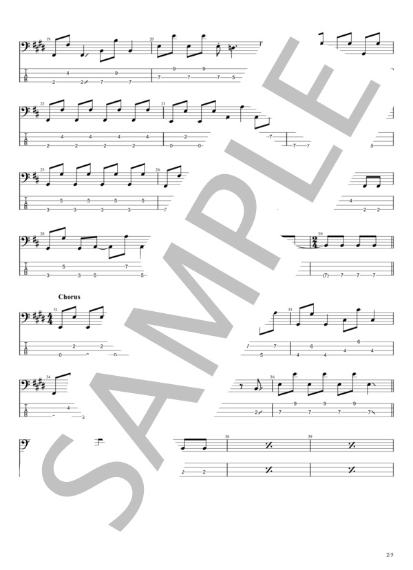 楽譜】銀河鉄道999 / ゴダイゴ (エレキベース / 中級) - Piascore 楽譜