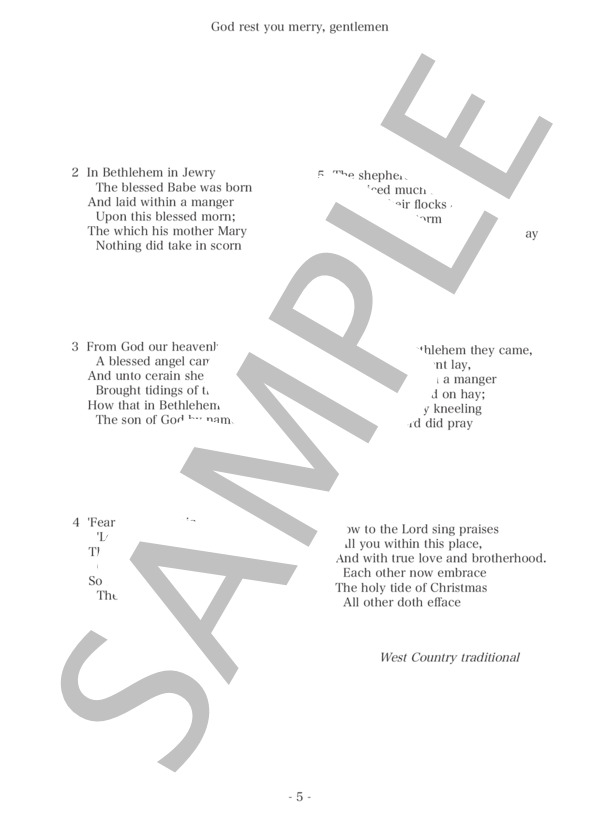God rest you merry, gentlemen エリックコロン編 イギリス民謡 / 合唱同声3部 初〜中級 - サンプル譜面 5/5
