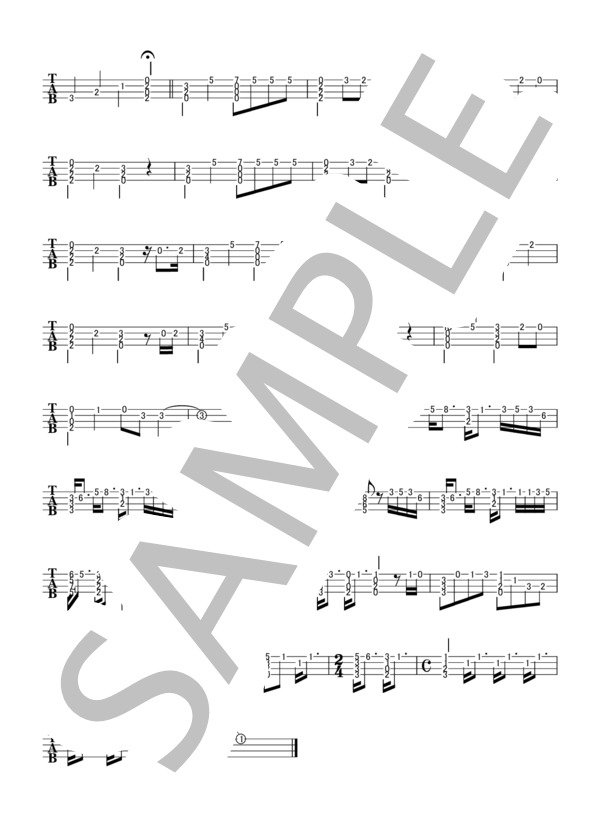 LEMON / 米津玄師 (米津 玄師) / ウクレレソロ 上級 - サンプル譜面 2/2