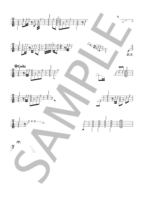 woh woh  / 小田和正 (小田 和正) / ウクレレソロ 初級 - サンプル譜面 2/2