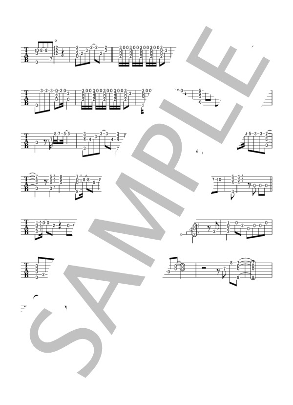 空の青さを知る人よ (あいみょん) / ギターソロ 中〜上級 - サンプル譜面 2/2
