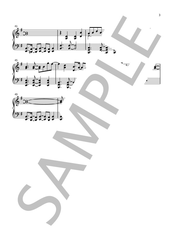 紅蓮華 - TV版【簡単なのに豪華なサウンド！】プロアレンジ (草野 華余子) / ピアノソロ 初級 - サンプル譜面 3/3