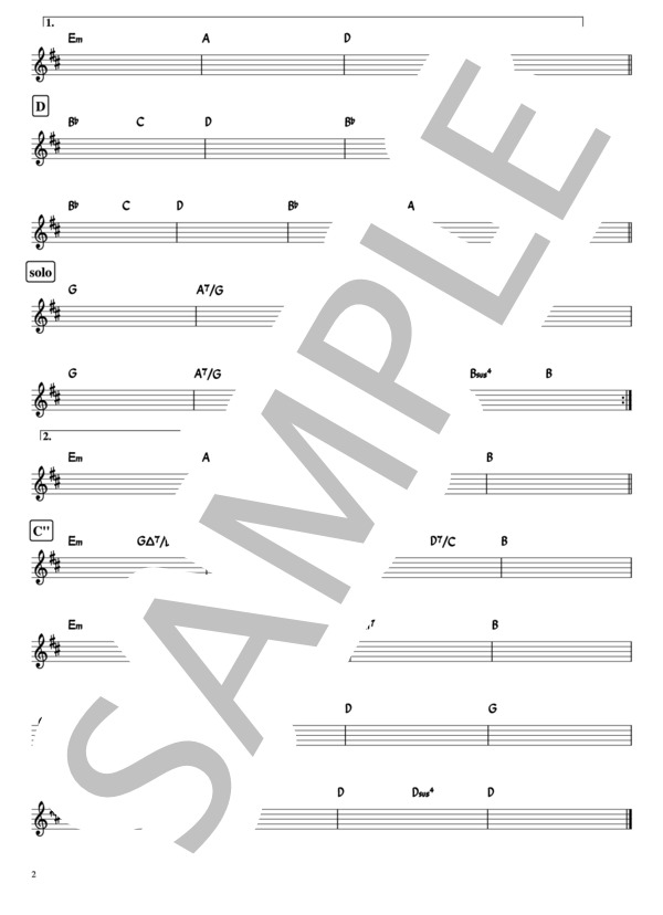 【虹】バンド用コード譜 (L’Arc～en～Ciel) / その他 上級 - サンプル譜面 2/2