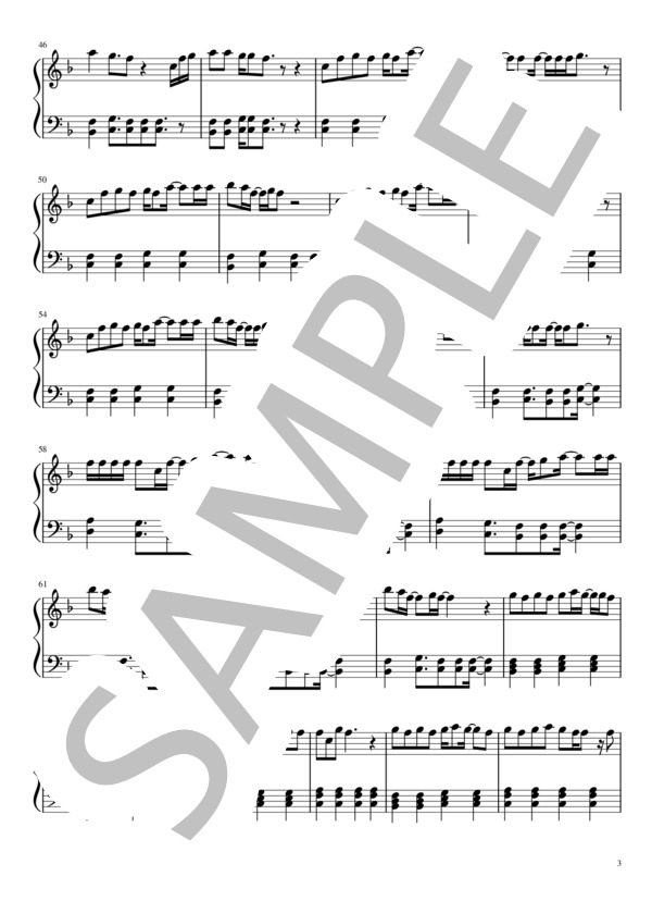 ハッピーシンセサイザ (ベティ) / ピアノソロ 初級 - サンプル譜面 3/5