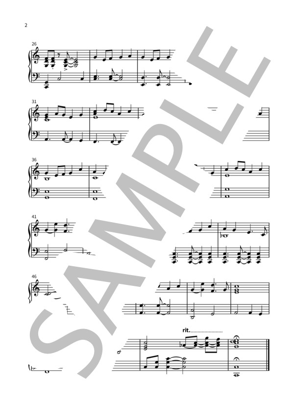 春が来た【泣ける！ジャズピアノ】童謡 (岡野 貞一) / ピアノソロ 初〜中級 - サンプル譜面 2/2