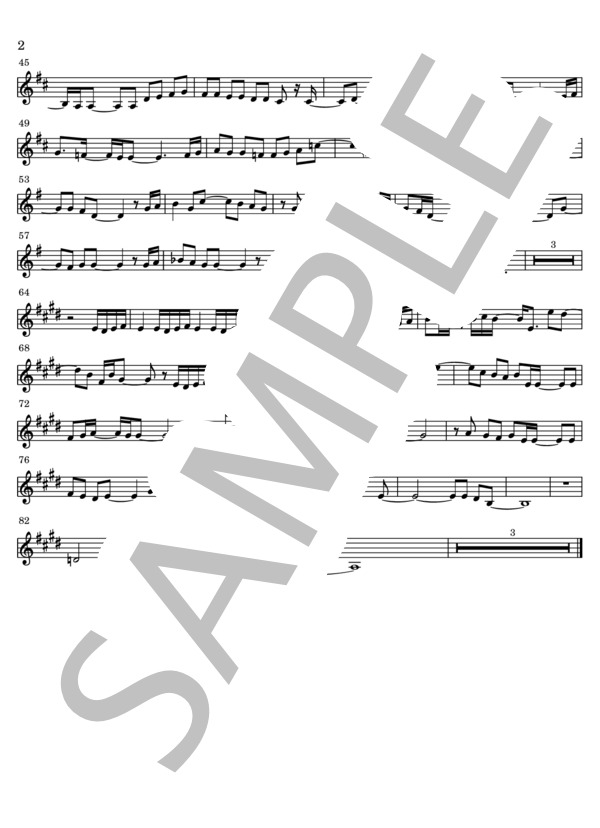 炎 (C) (LiSA) / ピアノソロ 入門 - サンプル譜面 2/2