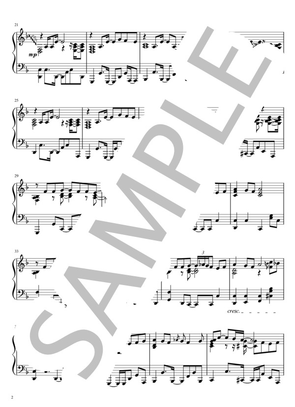 本能 (椎名 林檎) / ピアノソロ 中級 - サンプル譜面 2/5