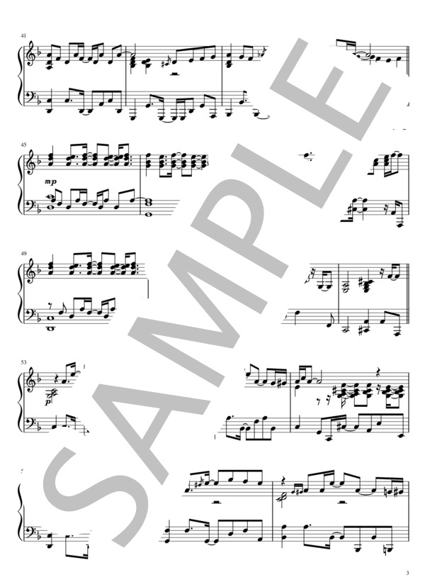 本能 (椎名 林檎) / ピアノソロ 中級 - サンプル譜面 3/5