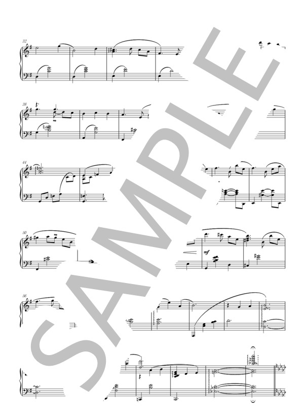 冬紅葉（ピアノソロ） (かしわ 丸餅) / 中〜上級 - サンプル譜面 2/4