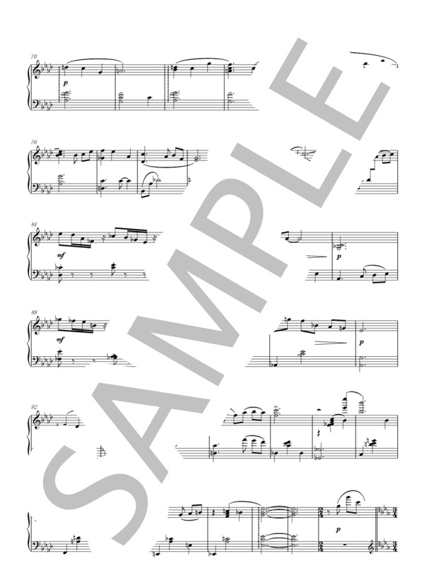 冬紅葉（ピアノソロ） (かしわ 丸餅) / 中〜上級 - サンプル譜面 3/4