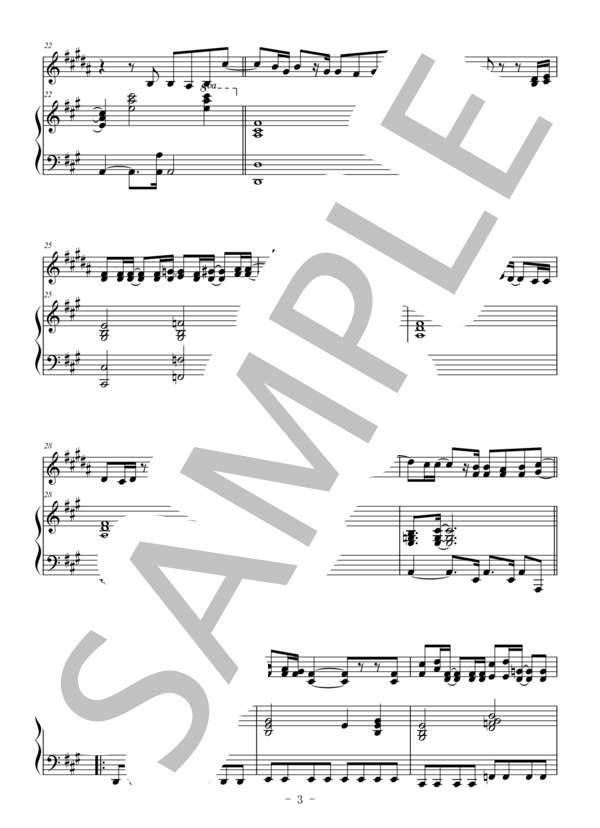 I LOVE...(トランペット＆ピアノ伴奏） (Official髭男dism) / 中〜上級 - サンプル譜面 3/5