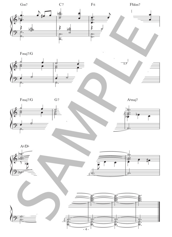 Someday My Prince Will Come (フランク・チャーチル) / ピアノソロ 初〜中級 - サンプル譜面 4/4