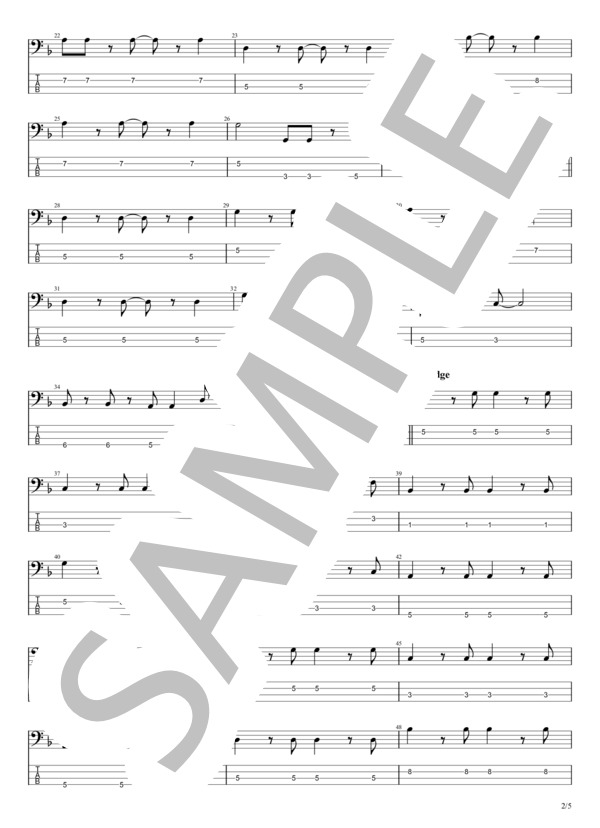 楽譜】かもめが翔んだ日 / 渡辺 真知子 (エレキベース / 初〜中級