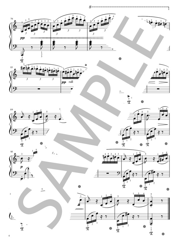 エリーゼのために（初級上編) Op.173 (ルートヴィヒ・ヴァン・ベートーヴェン) / ピアノソロ 初〜中級 - サンプル譜面 4/4
