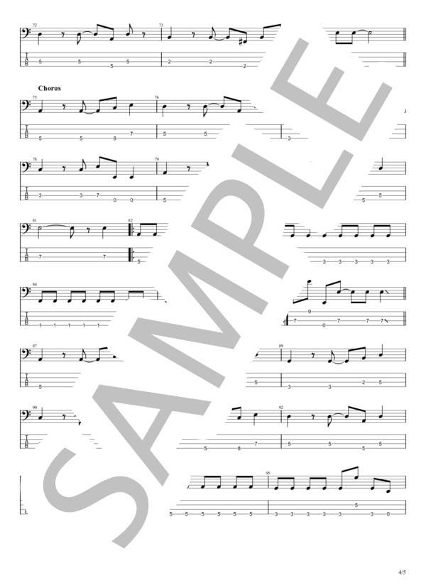 ★楽譜/沢田研二/ビッグヒット/ベースコード付き,全曲ギターダイヤグラム付き 楽譜】勝手にしやがれ / 沢田 研二 (エレキベース / 初〜中級
