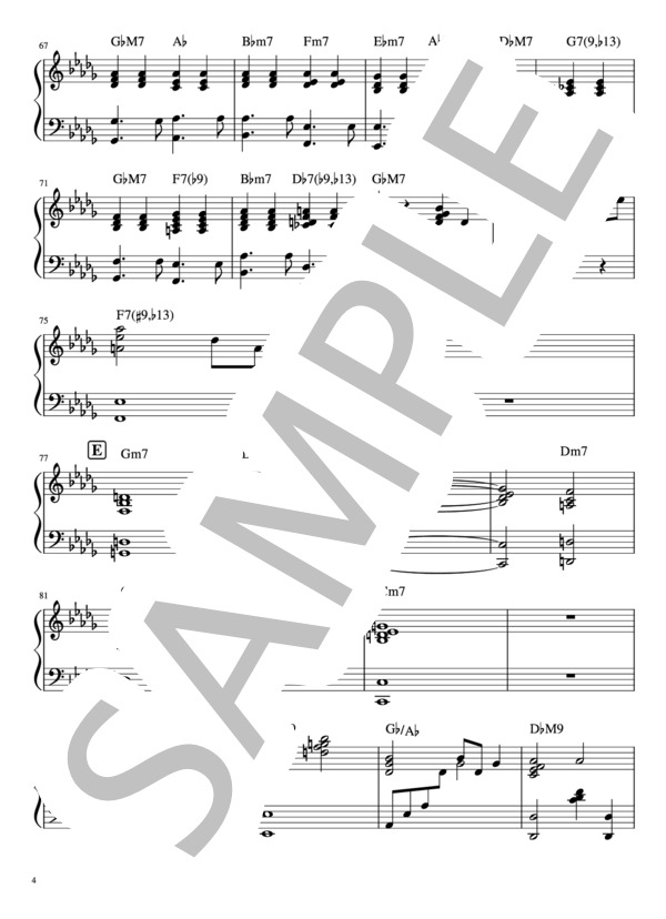 優しさ（ピアノ伴奏） (藤井 風) / 初〜中級 - サンプル譜面 4/5