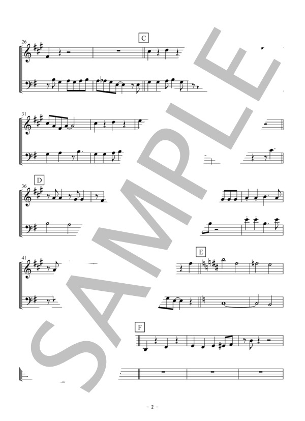 SING,SING,SING(トランペット・トロンボーン二重奏 / 無伴奏） (ルイ・プリマ) / アンサンブル金管 中級 - サンプル譜面 2/5