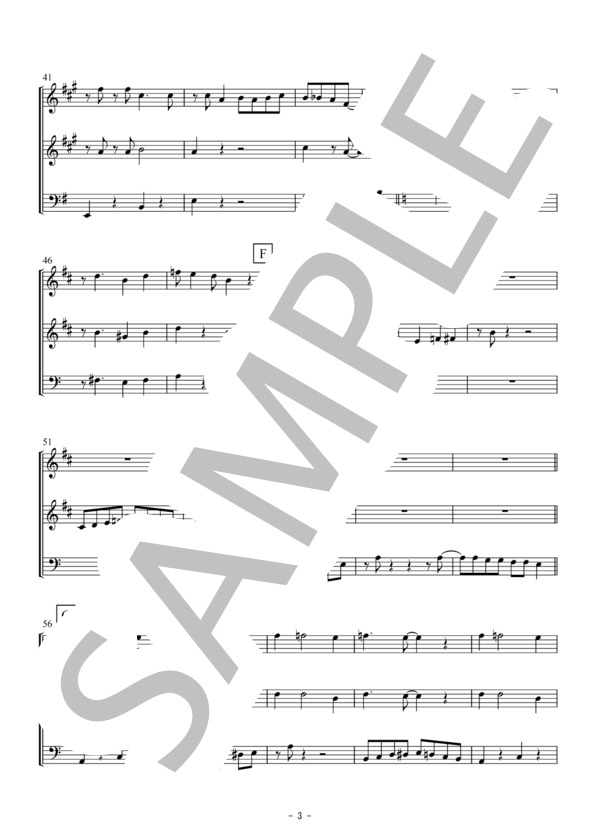 SING,SING,SING(トランペット・トロンボーン三重奏） (ルイ・プリマ) / アンサンブル金管 中級 - サンプル譜面 3/5