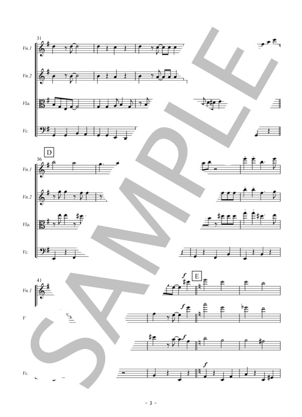 弦楽四重奏【ポップス名曲アンサンブル】 楽譜一覧】 弦楽器(弦楽アンサンブル四重奏) POPS - ヤマハ