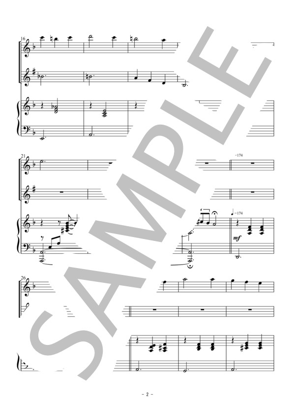 人生のメリーゴーランド（フルート・クラリネット二重奏） (久石 譲) / アンサンブル木管 初〜中級 - サンプル譜面 2/5