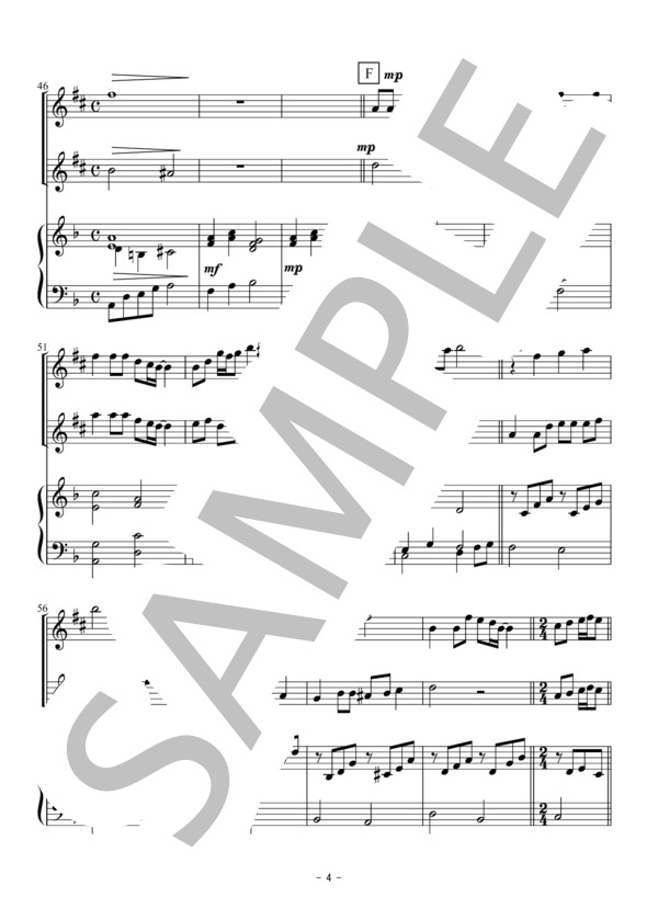 テルーの唄（アルトサックス二重奏） (手嶌 葵) / 初〜中級 - サンプル譜面 4/5