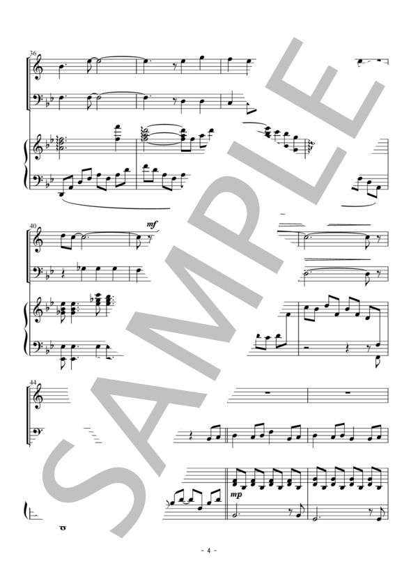 川の流れのように（トランペット・トロンボーン二重奏） (美空 ひばり) / アンサンブル金管 入門 - サンプル譜面 4/5