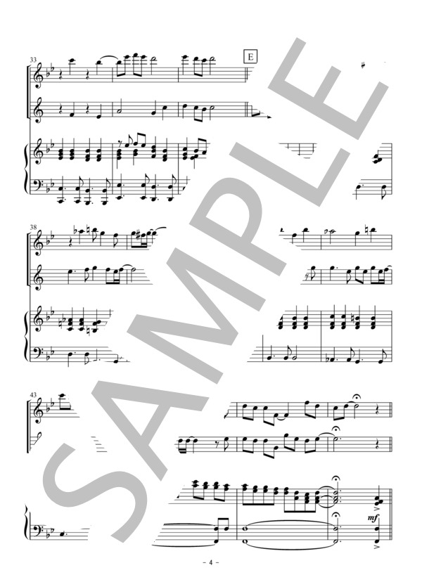 少年時代（フルート・クラリネット二重奏） (井上 陽水) / アンサンブル木管 初〜中級 - サンプル譜面 4/5