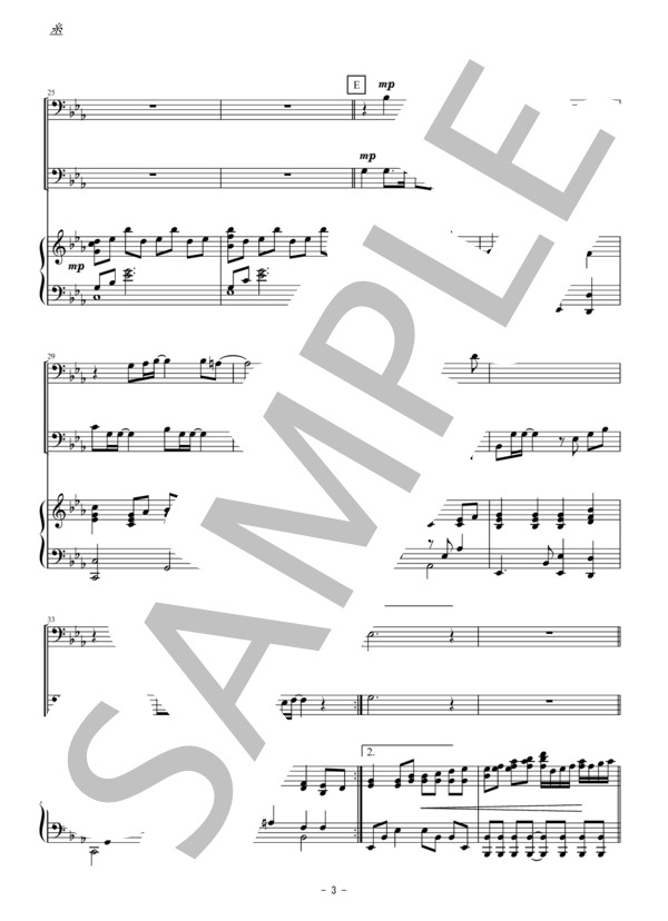 糸（トロンボーン二重奏） (中島 みゆき) / 初〜中級 - サンプル譜面 3/5