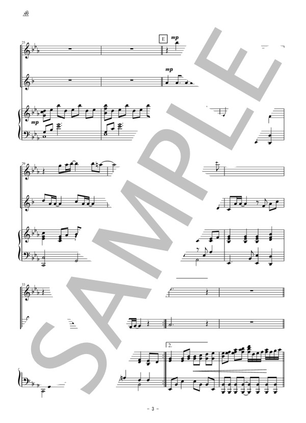 糸（フルート・クラリネット二重奏） (中島 みゆき) / アンサンブル木管 初〜中級 - サンプル譜面 3/5