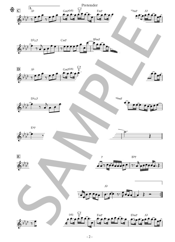 Pretender (Official髭男dism) / 全て その他 - サンプル譜面 2/3