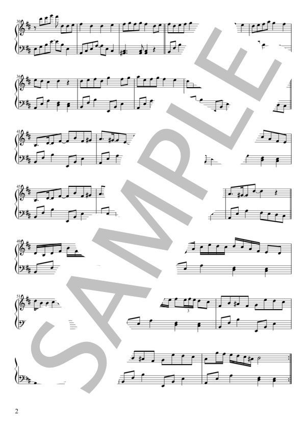 罪と罰～神様のアリバイ～ (Acid Black Cherry) / ピアノソロ 中級 - サンプル譜面 2/3