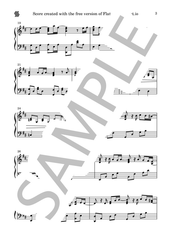 【ピアノソロ】まちがいさがし  /  菅田将暉（上級） (菅田 将暉) / 上級 - サンプル譜面 3/5