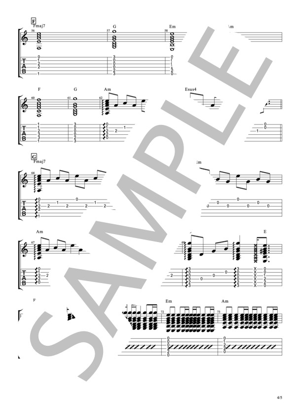 楽譜】幸せ / back number 弾き語リアレンジ / back number (ギター