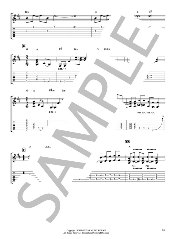 Still Alive (B'z) / エレキギター 中〜上級 - サンプル譜面 2/5