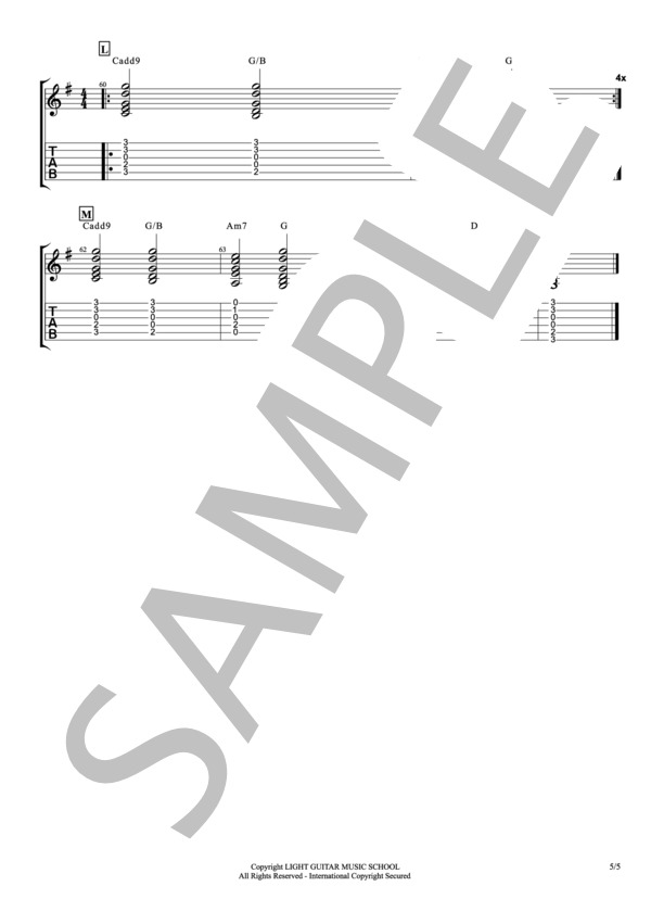 愛にできることはまだあるかい (RADWIMPS) / ギター弾き語り 入門〜初級 - サンプル譜面 5/5