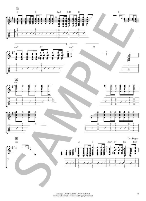 ヴィラン (てにをは) / ギター弾き語り 中級 - サンプル譜面 3/5