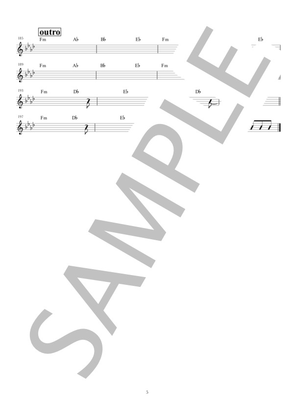 Rising Hope (LiSA) / その他 中級 - サンプル譜面 5/5