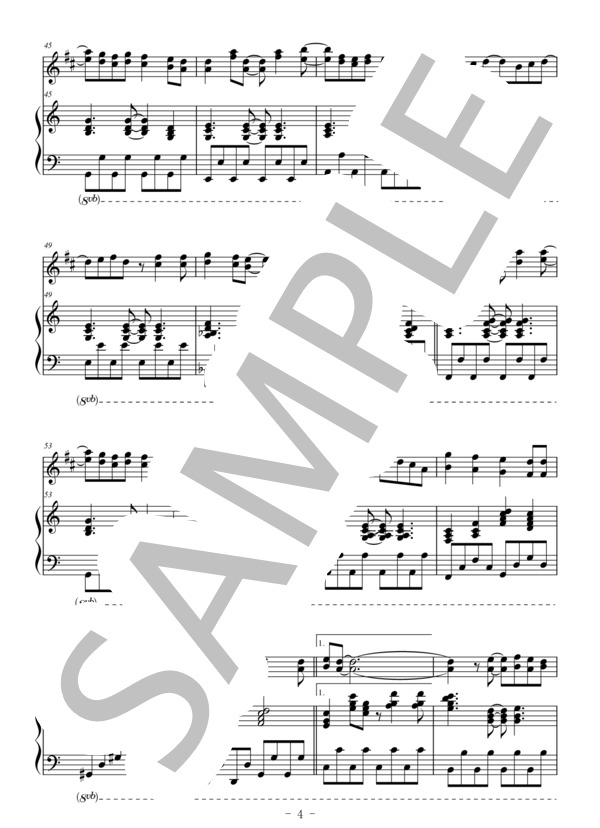 Love so sweet(トランペット＆ピアノ伴奏） (嵐) / 中〜上級 - サンプル譜面 4/5