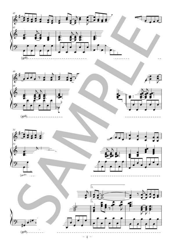 Love so sweet(ホルン＆ピアノ伴奏） (嵐) / 中〜上級 - サンプル譜面 4/5