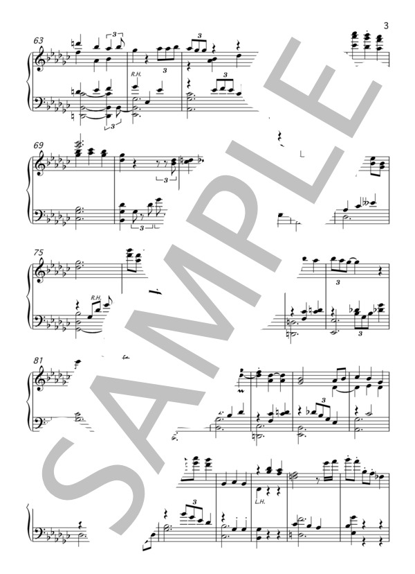 【ピアノソロアレンジ】まさか 偶然...  /  日向坂46(はなちゃんず） / 上級 - サンプル譜面 3/5