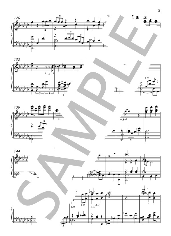 【ピアノソロアレンジ】まさか 偶然...  /  日向坂46(はなちゃんず） / 上級 - サンプル譜面 5/5