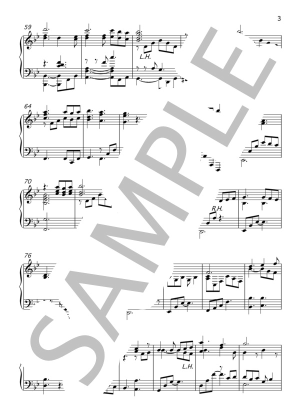 【ピアノソロアレンジ】世界中の隣人よ  /  乃木坂46 / 上級 - サンプル譜面 3/5