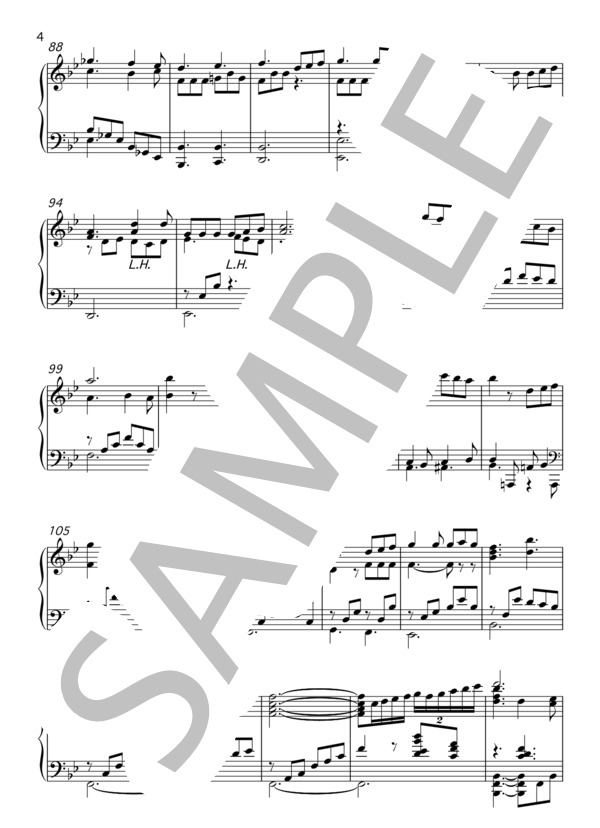 【ピアノソロアレンジ】世界中の隣人よ  /  乃木坂46 / 上級 - サンプル譜面 4/5