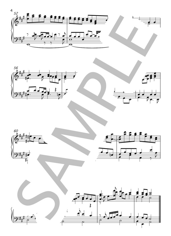 【ピアノソロアレンジ】少年時代  /  井上陽水 (井上 陽水) / 中〜上級 - サンプル譜面 4/4