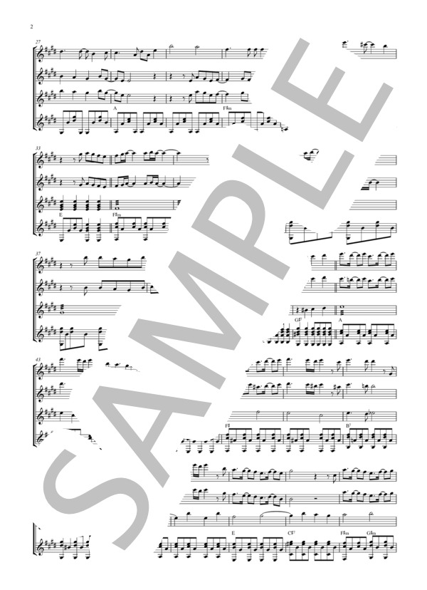 イノセントワールド (Mr.Children) / ギター重奏 初〜中級 - サンプル譜面 2/5