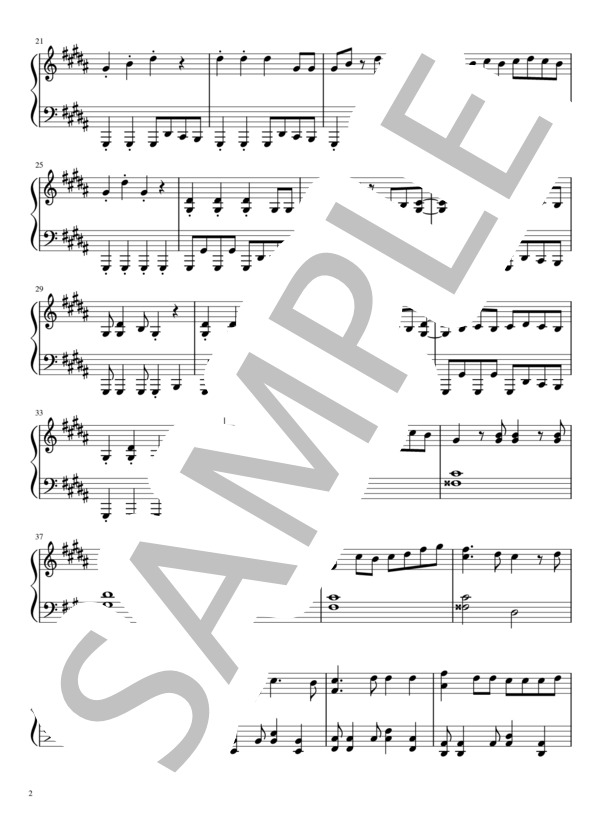 ストロベリー☆プラネット！ (ナユタン星人) / ピアノソロ 初〜中級 - サンプル譜面 2/4