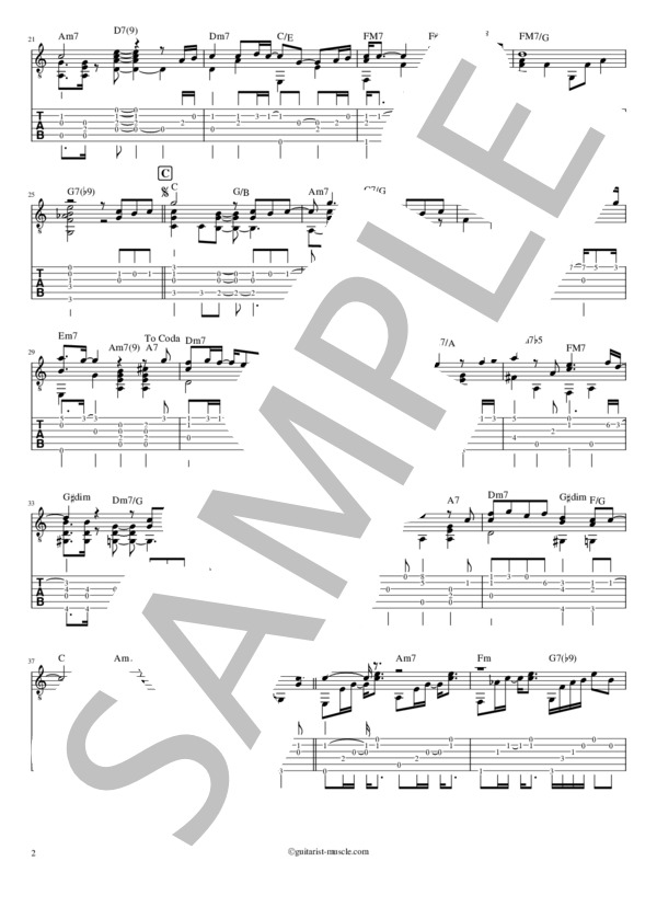 Everything (MISIA) / ギターソロ 中級 - サンプル譜面 2/3