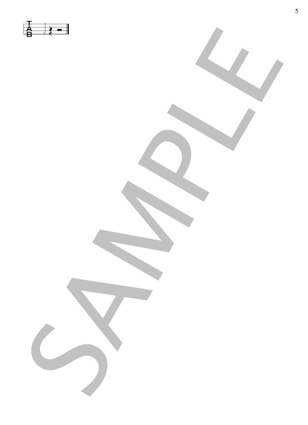 セロリ (SMAP) / エレキベース 初〜中級 - サンプル譜面 5/5